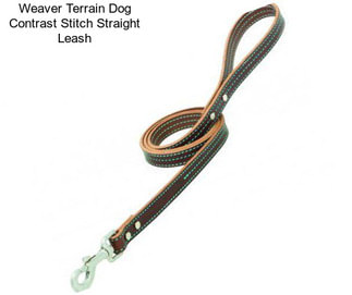 Weaver Terrain Dog Contrast Stitch Straight Leash