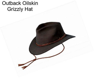 Outback Oilskin Grizzly Hat