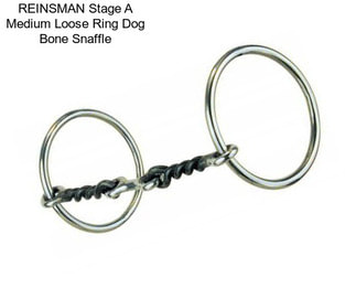 REINSMAN Stage A Medium Loose Ring Dog Bone Snaffle