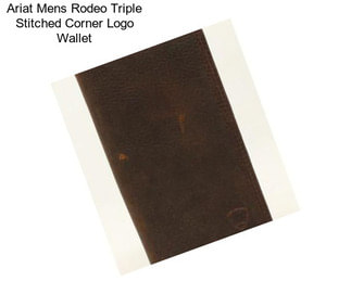 Ariat Mens Rodeo Triple Stitched Corner Logo Wallet