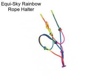 Equi-Sky Rainbow Rope Halter