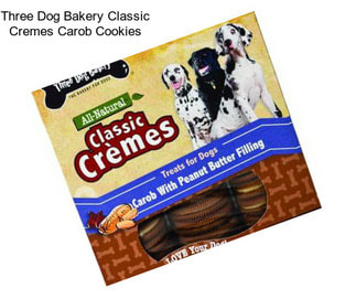 Three Dog Bakery Classic Cremes Carob Cookies