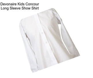 Devonaire Kids Concour Long Sleeve Show Shirt