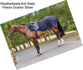 Weatherbeeta Anti Static Fleece Quarter Sheet