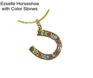 Exselle Horseshoe with Color Stones