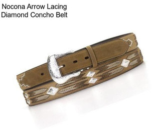 Nocona Arrow Lacing Diamond Concho Belt