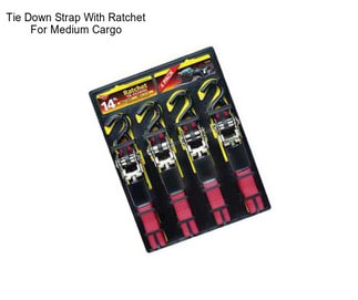 Tie Down Strap With Ratchet For Medium Cargo