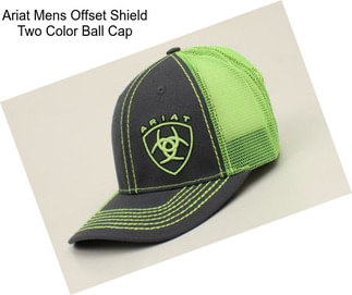 Ariat Mens Offset Shield Two Color Ball Cap