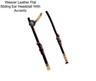 Weaver Leather Flat Sliding Ear Headstall With Accents