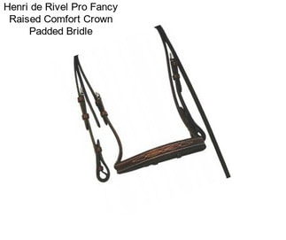 Henri de Rivel Pro Fancy Raised Comfort Crown Padded Bridle