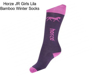 Horze JR Girls Lila Bamboo Winter Socks