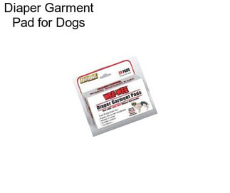 Diaper Garment Pad for Dogs