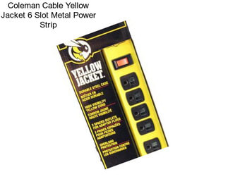 Coleman Cable Yellow Jacket 6 Slot Metal Power Strip