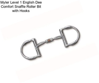 Myler Level 1 English Dee Comfort Snaffle Roller Bit with Hooks