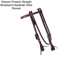 Weaver Protack Straight Browband Headstall Oiled Russet
