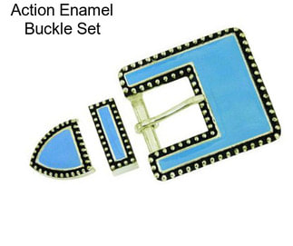 Action Enamel Buckle Set