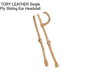 TORY LEATHER Single Ply Sliding Ear Headstall