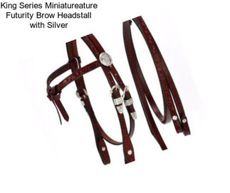 King Series Miniatureature Futurity Brow Headstall with Silver