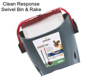 Clean Response Swivel Bin & Rake