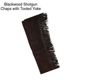 Blackwood Shotgun Chaps with Tooled Yoke