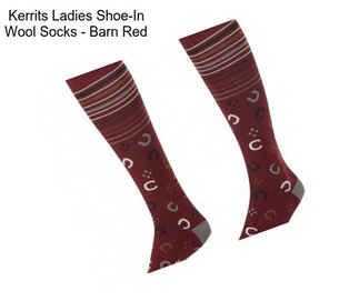 Kerrits Ladies Shoe-In Wool Socks - Barn Red