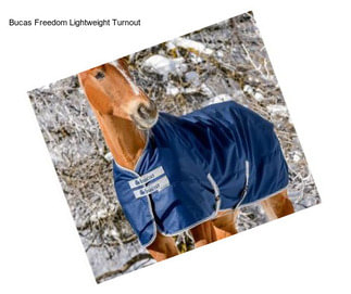 Bucas Freedom Lightweight Turnout