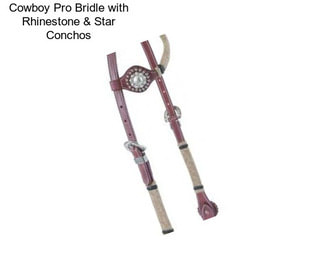 Cowboy Pro Bridle with Rhinestone & Star Conchos