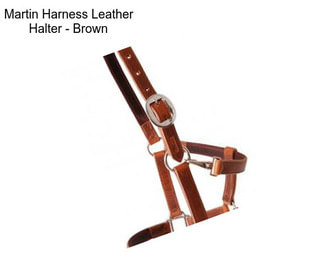 Martin Harness Leather Halter - Brown