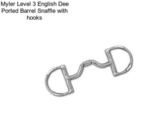 Myler Level 3 English Dee Ported Barrel Snaffle with hooks