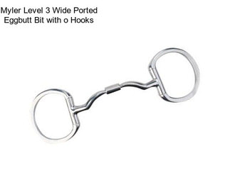 Myler Level 3 Wide Ported Eggbutt Bit with o Hooks