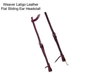 Weaver Latigo Leather Flat Sliding Ear Headstall