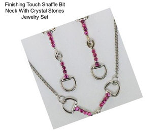 Finishing Touch Snaffle Bit Neck With Crystal Stones Jewelry Set