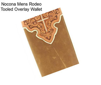 Nocona Mens Rodeo Tooled Overlay Wallet