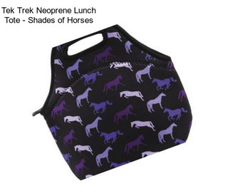 Tek Trek Neoprene Lunch Tote - Shades of Horses