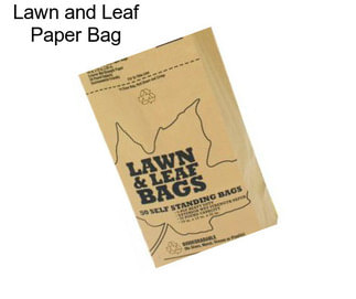 Lawn and Leaf Paper Bag