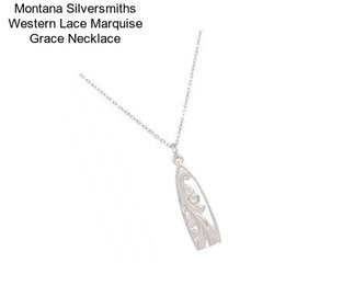 Montana Silversmiths Western Lace Marquise Grace Necklace