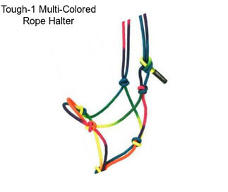 Tough-1 Multi-Colored Rope Halter