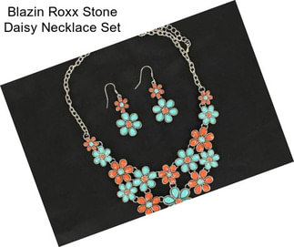 Blazin Roxx Stone Daisy Necklace Set