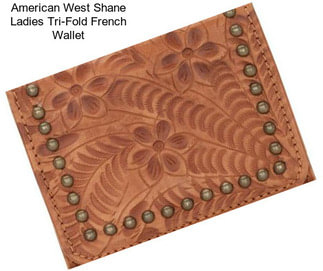 American West Shane Ladies Tri-Fold French Wallet