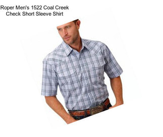 Roper Men\'s 1522 Coal Creek Check Short Sleeve Shirt