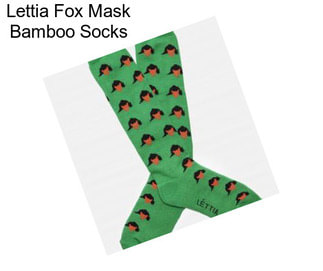 Lettia Fox Mask Bamboo Socks