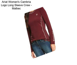 Ariat Women\'s Cambria Logo Long Sleeve Crew - Malbec