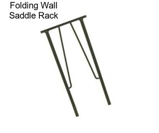 Folding Wall Saddle Rack