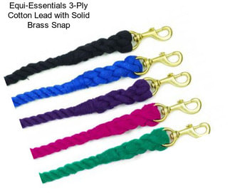 Equi-Essentials 3-Ply Cotton Lead with Solid Brass Snap