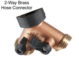 2-Way Brass Hose Connector