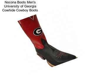 Nocona Boots Men\'s University of Georgia Cowhide Cowboy Boots