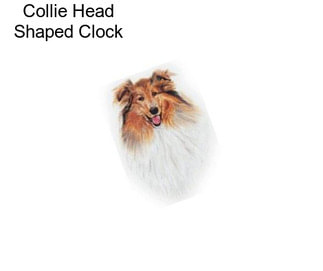 Collie Head Shaped Clock