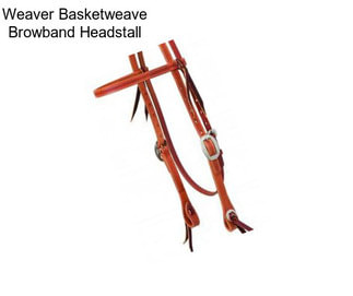 Weaver Basketweave Browband Headstall