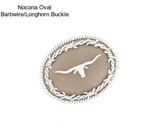 Nocona Oval Barbwire/Longhorn Buckle