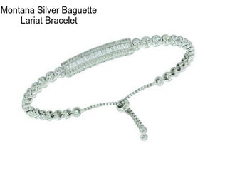 Montana Silver Baguette Lariat Bracelet